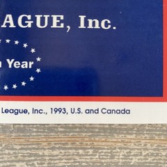 Vintage National Mah Jongg League 56th Year Official Hands & Rules Card 1993-94