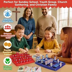 Guess Bible Who Am I Board Game 24 Characters Verse Cards Family NEW