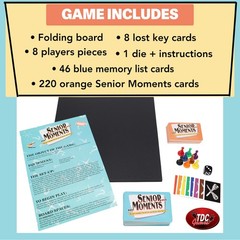 TDC Games Senior Moments Bundle Pack – Board Game and Travel Card Game