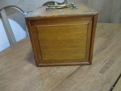 Antique Mahjong 5 Drawer Wood Box Set Bamboo Bone Mah-Jongg