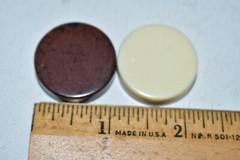 CARDINAL BACKGAMMON White/Brown Game Chips Ivory Speckled – Replacement Parts