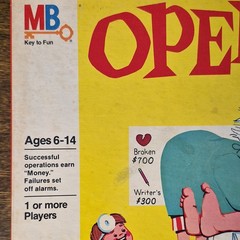 Milton Bradley Operation Vintage 1965 Medical Skill & Action Game Ages 6-14