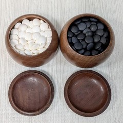 Go Stones Clam Shell 173pcs Size31 Nachiguro Black 183pcs & Go Bowl Set Japan