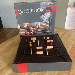 Quoridor Board Game Gigamic Wood Strategy Abstract Maze Game Complete Vintage