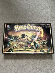 Vintage 1989 Hero Quest Fantasy Board Game Games Workshop MB Games 99% Complete