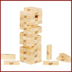 Hasbro Gaming Jenga Wooden Blocks Stacking Tumbling Tower Kids Game Ages 6 an…