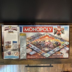 USAopoly Monopoly Power Rangers 20 Board Game 2013 Complete, Speed Play