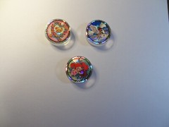 Pogs * Slammers * For Girls * 3 Different * 1-1/2″ x 1/4″ * Beautiful * Set 2