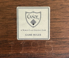 RARE! Canoe Board Game – Bruce Alsip – Serial # 1195/1195 – MVP Edition – Signed