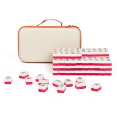 Maison Lude Mahjong Cirquejong Edition 160 Tiles Premium Leather Carrying Case
