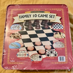 Cardinal Family 10 Game Set In Red Tin. Brand New Factory Sealed.