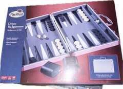 Pavilion Toys ‘R Us Backgammon In Silver Case Black White Red