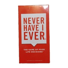 Never Have I Ever Card Game: The Game of Poor Life Decisions NEW FACTORY SEALED!