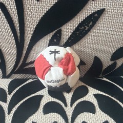 🔥Authentic Dragonfly Footbags NEMESIS 14 Metal Fill White/Red And Black🔥