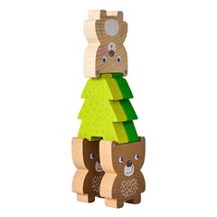 306705 Stacking Toy Forest Friends, Plug & Stacking Game Ages 2 and Up, Made i…