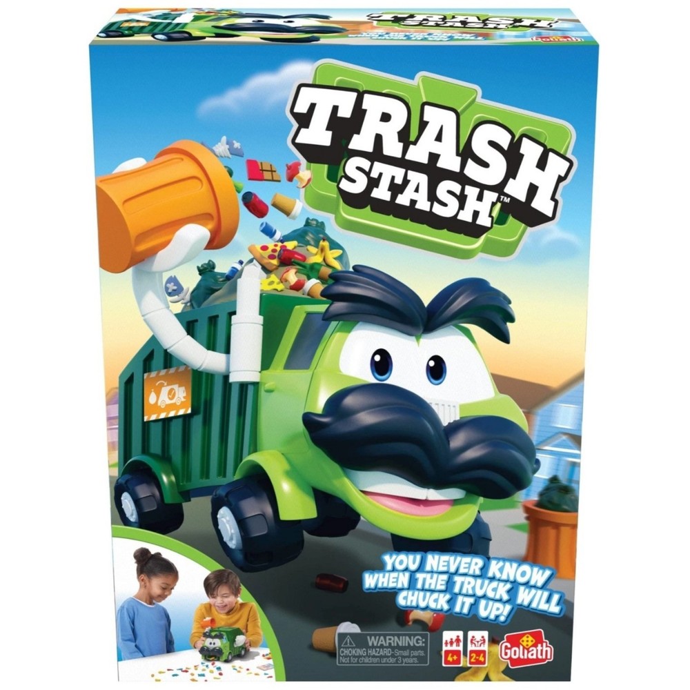 Goliath Trash Stash Game Ages 4+ 2–4 Players Family Kids Action Game
