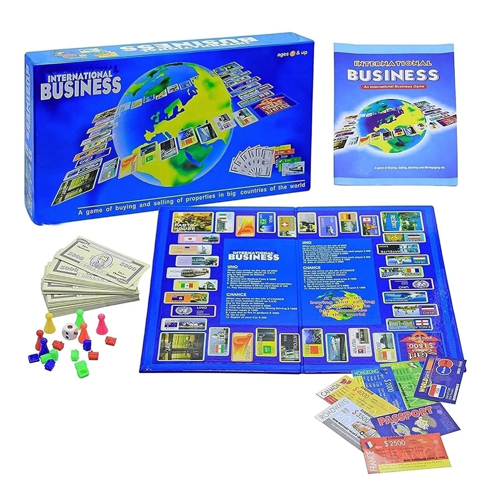 International Business Game Indoor/Outdoor Folding Board Game Unisex Play Gifts