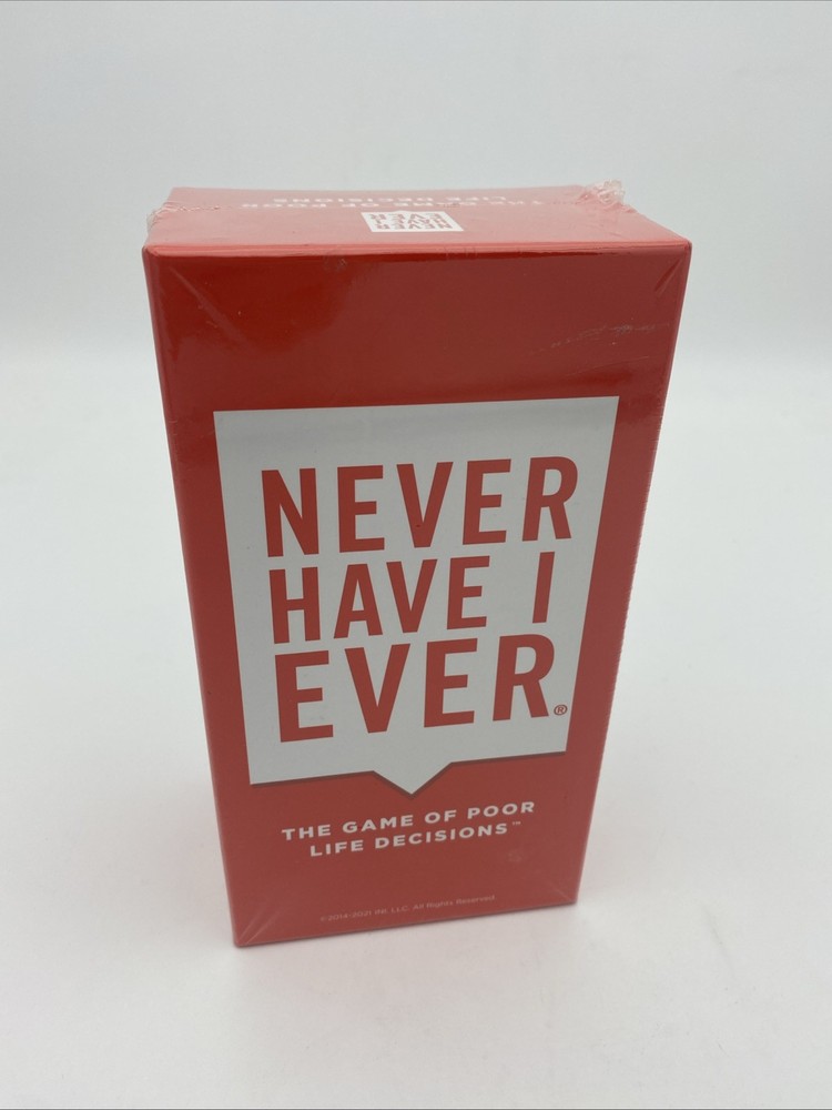 Never Have I Ever – The Game Of Poor Life Decisions, Card Game, ~New Sealed
