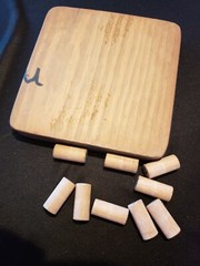 Handmade Wooden Tic-Tac-Toe 5.5″ x 5.5″ Board Game Game For Kids Of All Ages