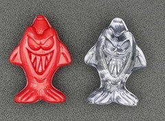 Lot of 2 Vintage Gogo’s Crazy Bones Sharkey A30 Rare 1990s Figures