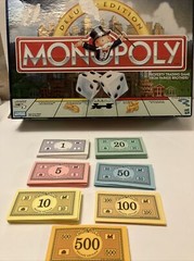 Monopoly Deluxe Edition Replacement Parts Play Money Cash