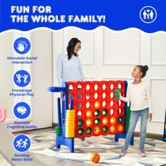 Jumbo 4-to-Score 4 in A Row Giant Game Set Kids Adults Family Fun Outdoor Rings