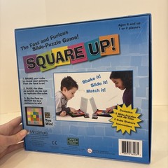 Square Up! 2 Player Tile Puzzle Game Family Ages 6+ Brainbox Complete