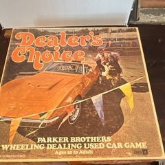 Parker Brothers Dealer’s Choice Board Game Cars & Vehicles 2+ Players Age 10+