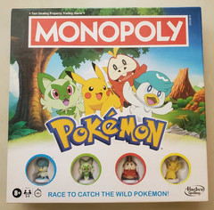 Hasbro, Monopoly Pokemon Board Game, See Description