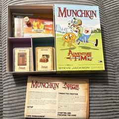 Munchkin Adventure Time Game Complete 2014 3-6 10+ Out of Print CIB Unplayed