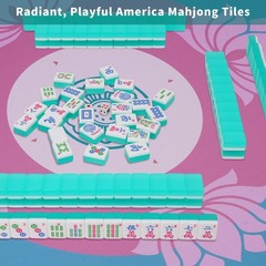 Mahjoy Mahjong Tile Set, American Mahjong Tile Set with 2 Dice, 166 Engraved …