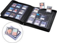 9 Pocket TopLoader Binder, Holds 360 3”x4” Toploader Hard 9-Pocket, Black