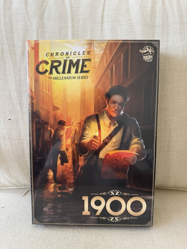NEW SEALED Chronicles of Crime 1900 Board Game Lucky Duck Mystery Detective!