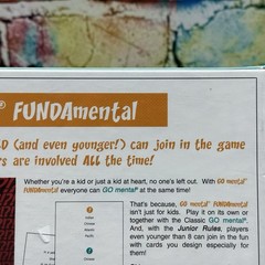GO mental FUNDAmental Educational Question Game Ages 8+ Play With Your Brain NEW
