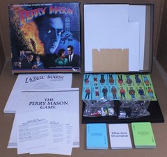 USED / FOR PARTS / The Perry Mason Game Vintage 1987 Board Game TSR
