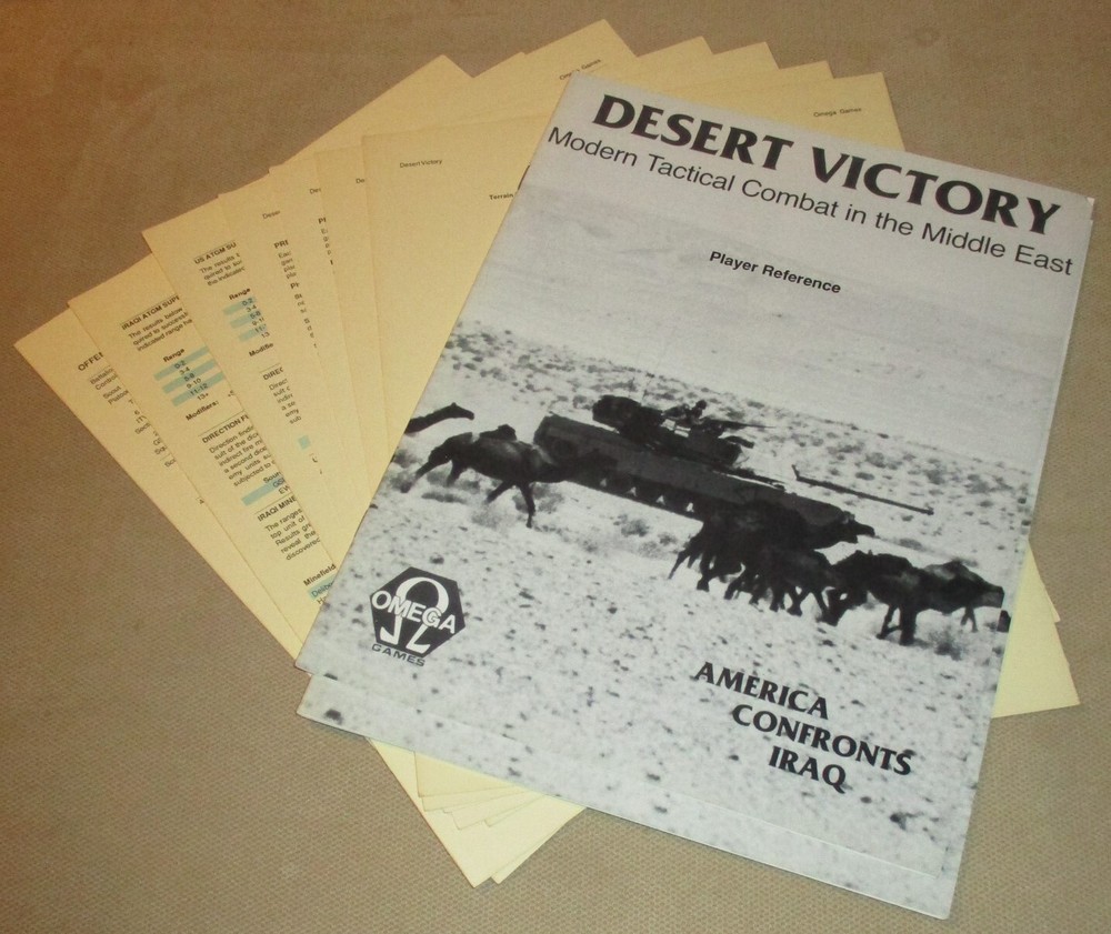 Desert Victory Modern Tactical Combat in the Middle East – Various Rules & Cards