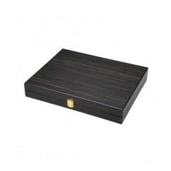 Chess Set Black – Tournament – Field 50mm – With Wooden Case For Chess Pieces