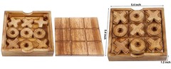 Glintoper Tic Tac Toe & 4 in a Row Tables Game Set, Classic Board Games