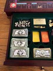 1991 Franklin Mint Monopoly Collector’s Edition Wooden Luxury Game See Pictures