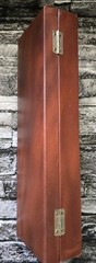 Vtg Rummikub Tile Game Set Complete Brown Faux Leather Case 4 Plastic Racks