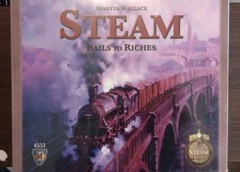 Steam Rail to Riches Board Game Complete 2009 Martin Wallace Mayfair Games NEW