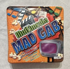 Multimedia Mad Gab In Tin Board Game Multi-Color : Brand New, Sealed