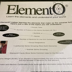 ELEMENTO Periodic Table Learning Board Game 1996 Science Games NEW