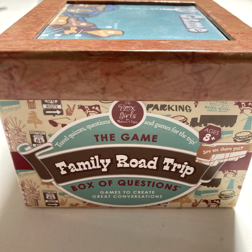 Melissa & Doug Family Road Trip Box of Questions Multiple Games Age 8 and Above