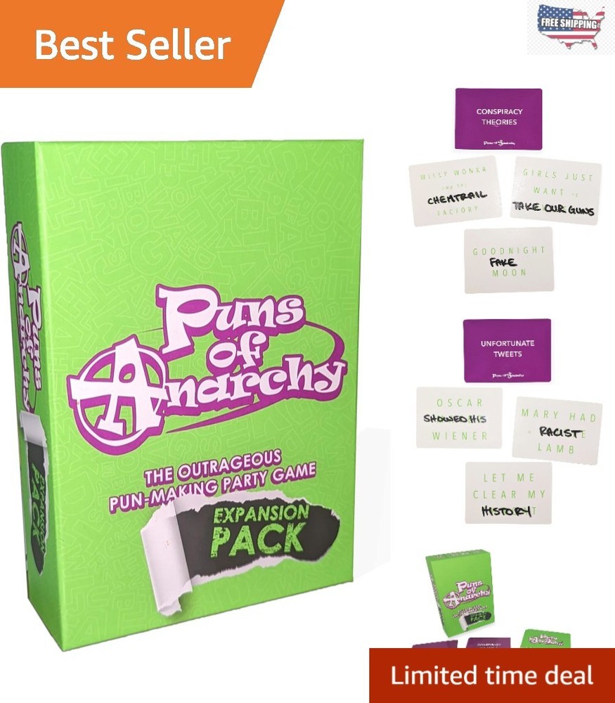 Puns of Anarchy Expansion Pack: 200 Hilarious Cards for Creative Game Nights