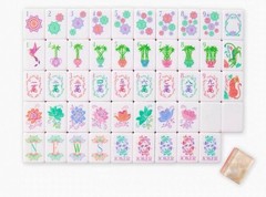 American Mahjong Game Set, 160 Pearlescent Layered Mah Jong Tiles,