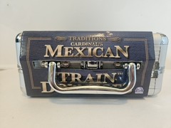 Traditions Cardinals Mexican Train Dominoes Game in Aluminum Carry Case