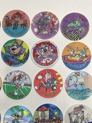 Vintage Set Of “40” LOONEY TUNES HOLOGRAPHIC TAZOS (POGS) /SABRITAS MEXICO 1994