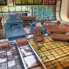 HEROQUEST Complete FURNITURE Set NEW!! Usable As DND Dungeon Terrain Lot