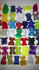 Gogo Crazy Bones Various Series Lot | Roughly 75 Bones | Vintage 1996+ | Rare
